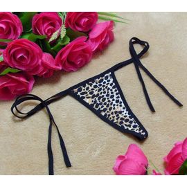 string léopard femme
