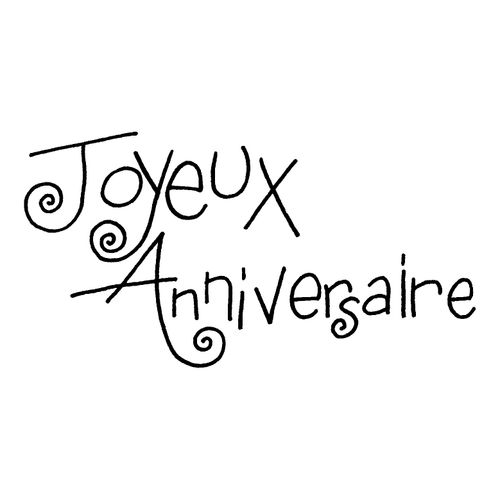 Tampon - Joyeux Anniversaire - Artémio