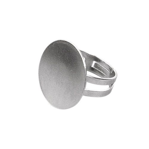 Bague À Décorer Avec Rondelle - Ø 20 Mm - Argenté - Rayher