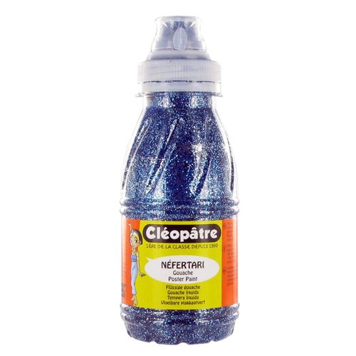 Gouache Pailletée 250 Ml Bleu Outremer - Cléopâtre