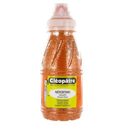Gouache Pailletée 250 Ml Orange - Cléopâtre
