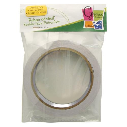 Adhésif Double Face Extra Fort - 12mm X 16 M - Graines Créatives