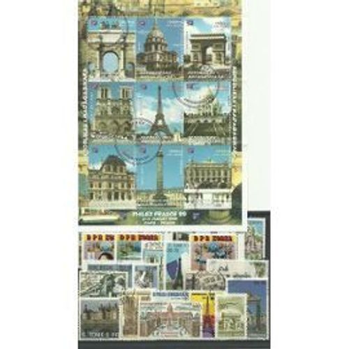 Monuments Francais - 50 Timbres Differents