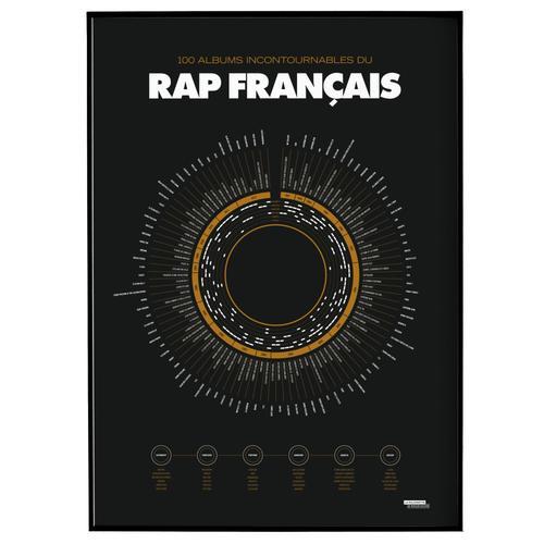 Affiche d'art compilation du rap fran¿ais 50 X 70 cm