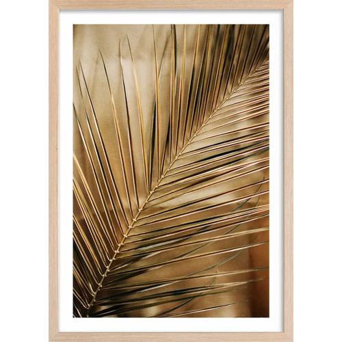 Affiche deco golden palm avec cadre 60x90cm