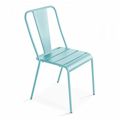 Chaise De Jardin En M¿Tal Turquoise