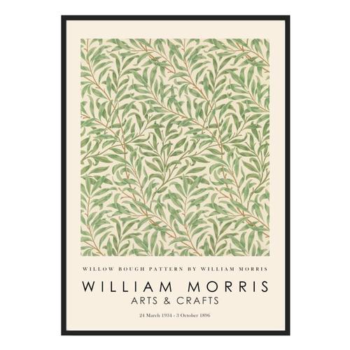 Affiche d¿corative avec cadre noir 40 x 50 cm willow bough pattern