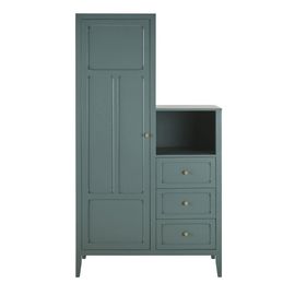Armoire Asym¿Trique 1 Porte 3 Tiroirs Verte