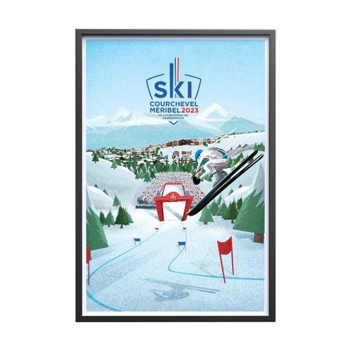 Affiche Ski - Courchevel M¿ribel 2023 40x60cm