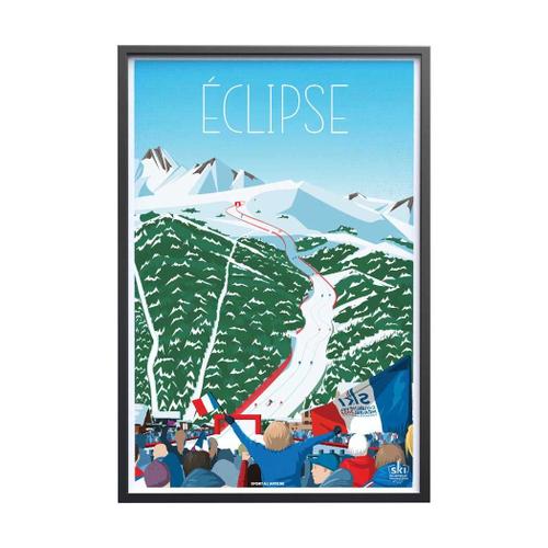 Affiche Ski - Courchevel M¿ribel 2023 Eclipse 40x60cm