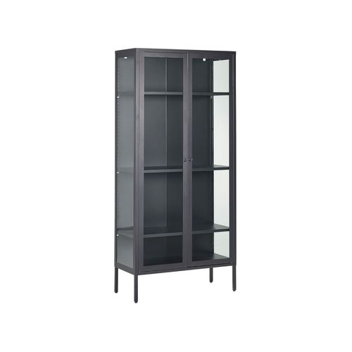 Armoire ¿ Vitrine En Acier Noir