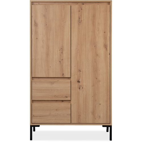 Buffet Haut 2 Portes Effet Ch¿Ne 81 Cm