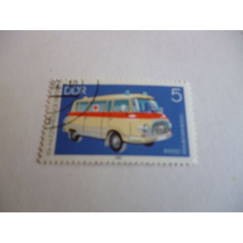 Timbre "Allemagne De L'est 1982 : B 1000 Ambulance".