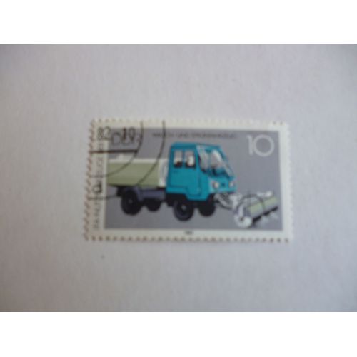 Timbre "Allemagne De L'est 1982 :Camion De Lavage".