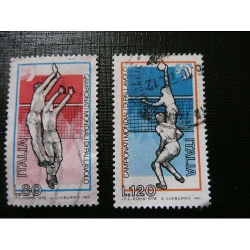 2 Timbres Italie N°1356/1357
