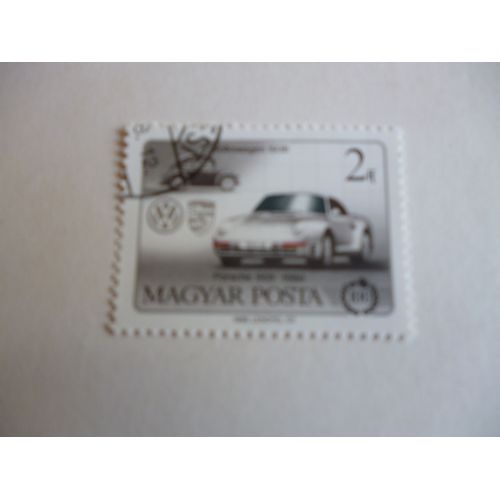 Timbre "Magyar Posta 1986:Volkswagen 1936 Et Porsche 959 De 1986".