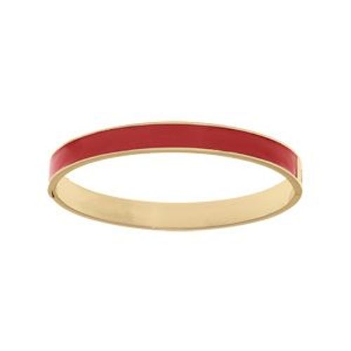 Bracelet Acier Rigide Articulée 8mm 60mm Résine Rouge