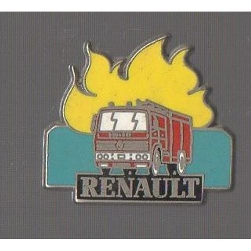 Pin's Camion Pompier Renault (Signé Sofrec)