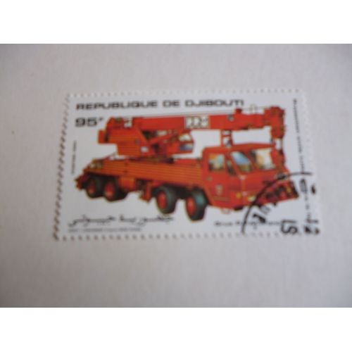 Timbre " Djibouti 1984 :Grue Ppm France".