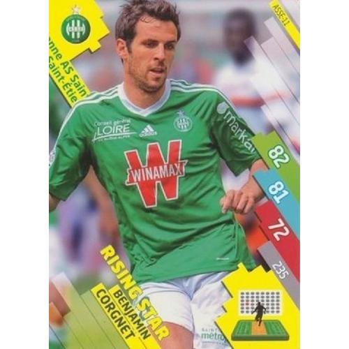 Carte Panini Foot Adrenalyn 2014 / 2015 Benjamin Corgnet St Etienne Rising Star