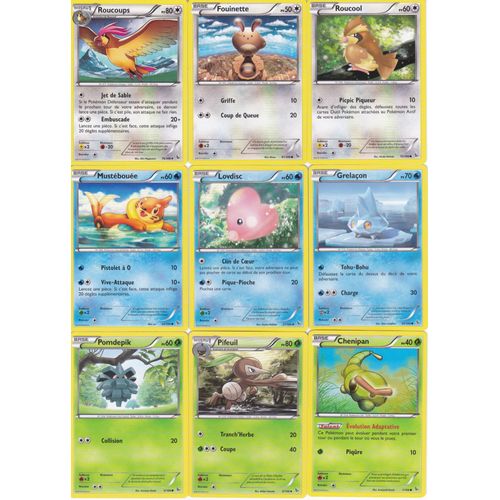 Lot De 9 Cartes Pokemon - Xy Etincelles