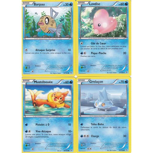 Lot De 4 Cartes Pokemon - Xy Etincelles