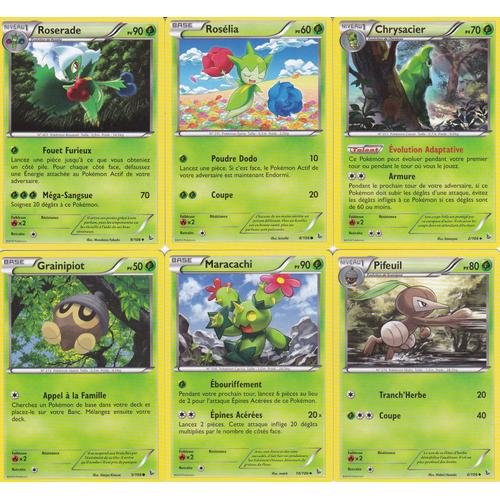 Lot De 6 Cartes Pokemon - Xy Etincelles