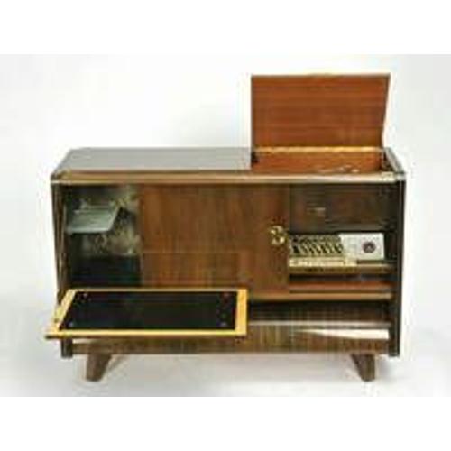 Meuble Radio, Tourne Disques, Bar, Années 1956/1957, Marque Loewe - Opta, Botschafter Type 1844 T-W