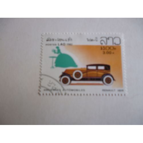Timbre "Laos 1982 :Anciennes Automobiles: Renault 1926".