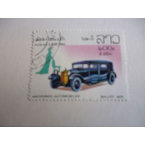 Timbre "Laos 1982 :Anciennes Automobiles: Ballot 1925".