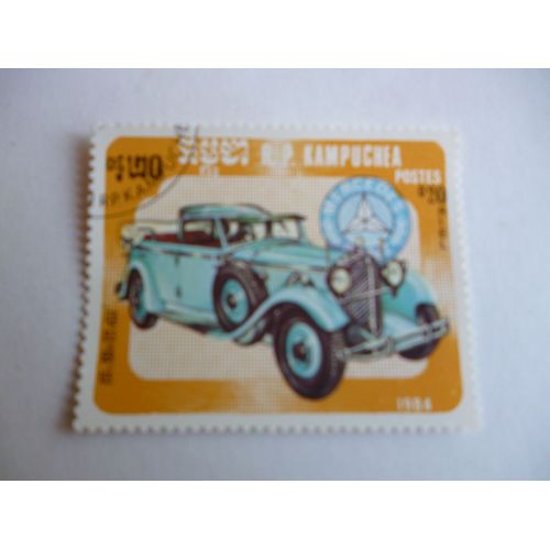 Timbre "Cambodge 1984 : Mercedes Benz".