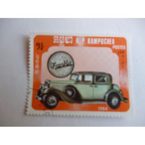 Timbre"Cambodge 1984 :Franklin".