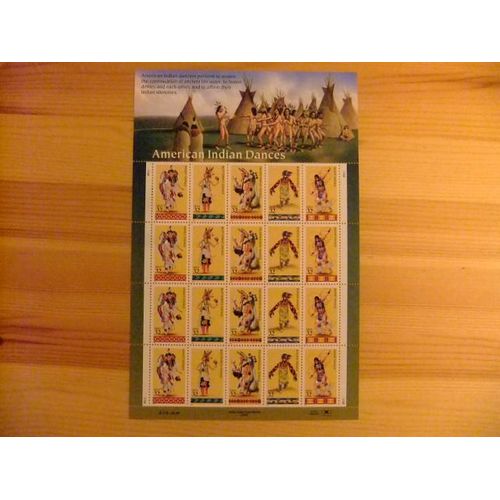 Timbres - Etats-Unis D´Amerique 1996 - Danses Indiennes D´Amérique  - American Indian Dances - Yvert Nº 2517 / 2521 ** Mnh