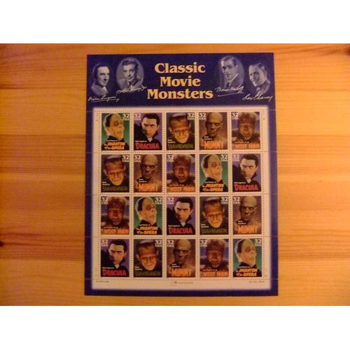 Timbres - Etats-Unis D´Amerique 1997 - Monstres Du Cinema Classique - Classic Movie Monsters - Yvert Nº 2665 / 2669 ** Mnh