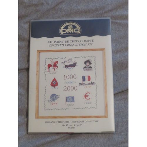 Kit Point Compté Dmc 1000 Ans D'histoire