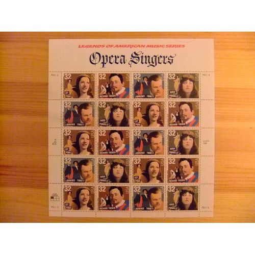 Timbres - Etats-Unis D¿Amerique 1997 -Légendes De La Musique (Chanteurs D¿Opéra) - Legends Of American Music Series ( Opera Singers) - Yvert Nº 2651 / 2654 ** Mnh