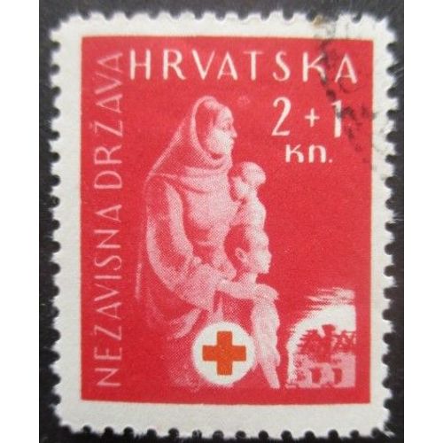 Croatie N°106 Croix Rouge Oblitéré