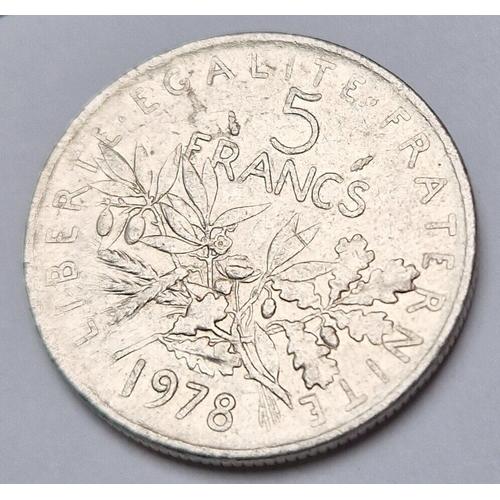 Pièce De Monnaie 5 Francs Semeuse 1978 République Française