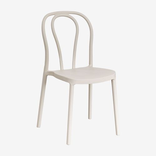 Pack De 2 Chaises De Salle À Manger Empilables Mizzi Tapioca Beige