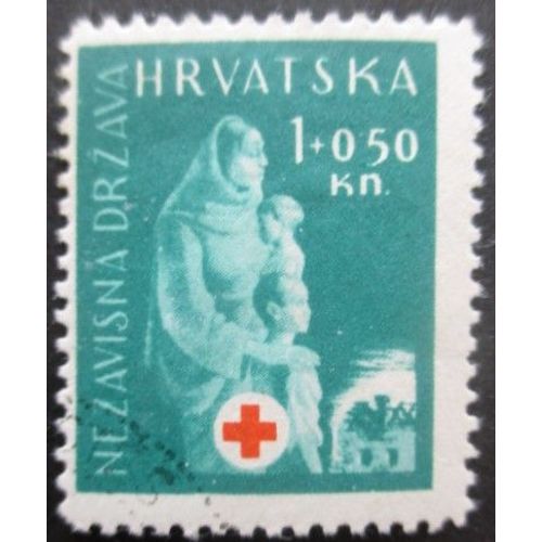 Croatie N°105 Croix Rouge Oblitéré