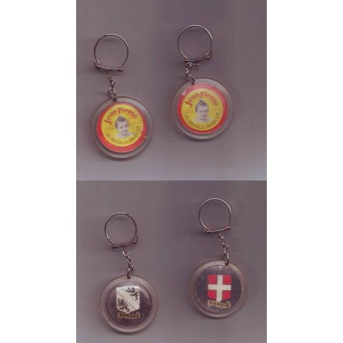 Lot 2 Porte Clefs Jean Pierre Avec Blasons Regions Savoie Et Bresse Au Dos