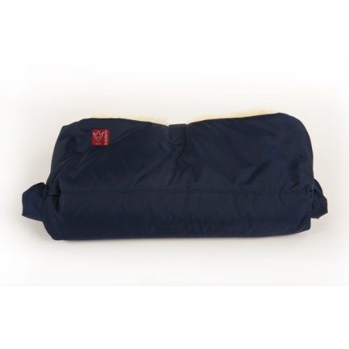Kaiser - 6573222 - Accessoire Poussette - Protège Mains - Big Double - Peau D'agneau - Marine