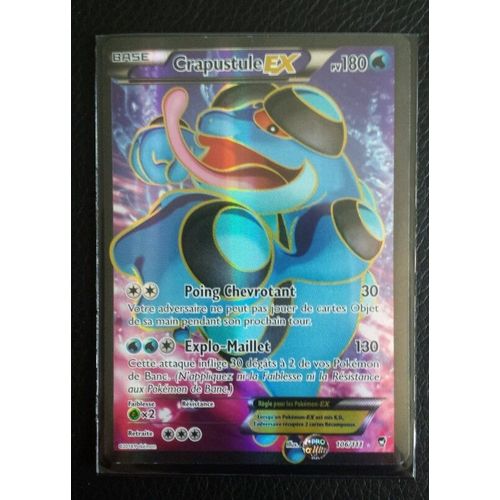 Carte Pokemon - Crapustule Ex - Full Art - 106/111 - Poings Furieux - Xy3 - En Français