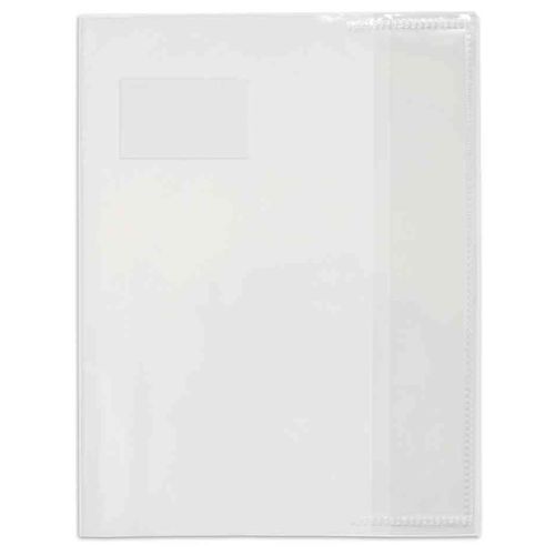 Elba Lot De 5 Protège-Cahiers Pvc 12/100ème 24x32 Transparent Incolore À L'unité