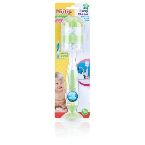 Goupillon Pour Biberons Et Tétines Avec Ventouse - Nuby