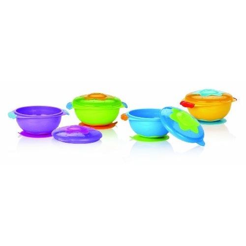 Nuby - Id5322 - Bols Antidérapants Avec Couvercle - Pour Micro-Onde