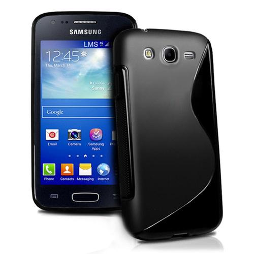 Samsung Galaxy Ace 3 S7270 S7272 S7275 Lte: Housse Etui Pochette Coque S Silicone Gel Noir