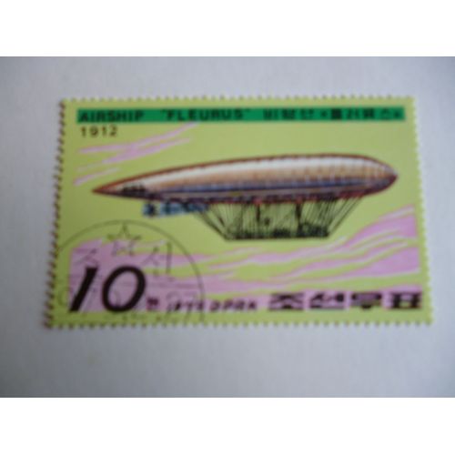 Timbre "Dprk Corée 1979 :Airship Fleurus 1912".