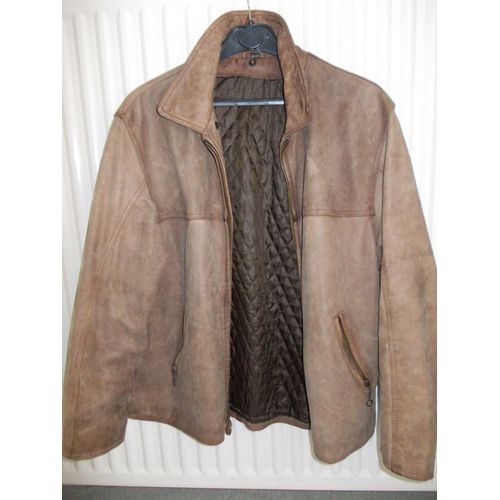 Blouson Cuir Vachette Marron Xl