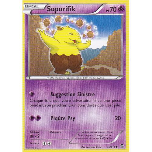 Carte Pokemon - Soporifik - 35/111 - Xy Poings Furieux - 